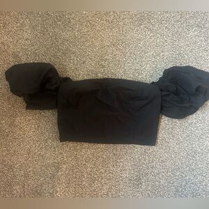 Abercrombie Puff Sleeve Off the Shoulder Top